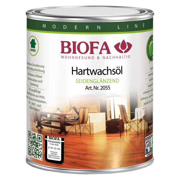 Hartwachsöl farblos seidenglänzend