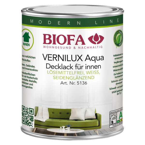VERNILUX Aqua Decklack innen weiß