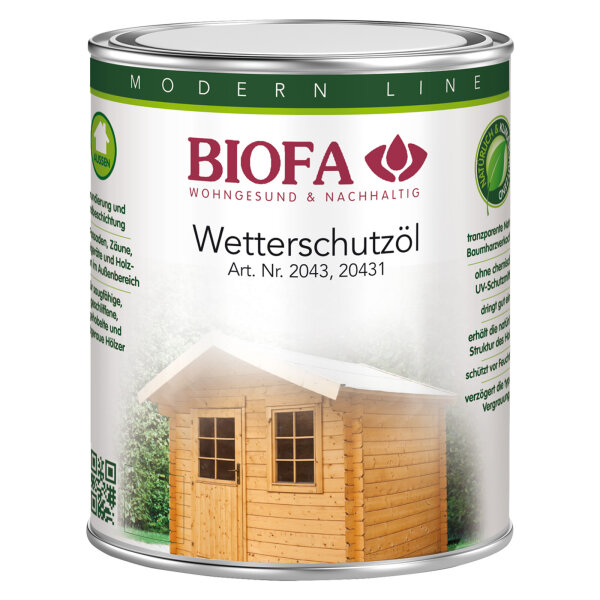 Wetterschutzöl farblos seidenglänzend