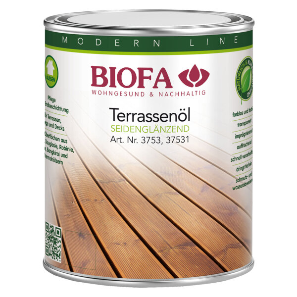 Terrassenöl farblos seidenglänzend 1 Liter