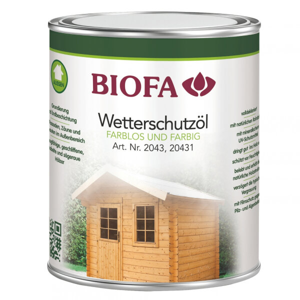 Wetterschutzöl 20431 farbig